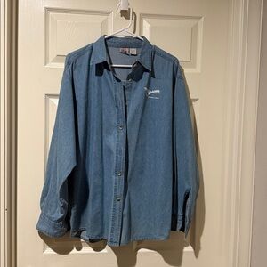 Denim Button-Up Shirt